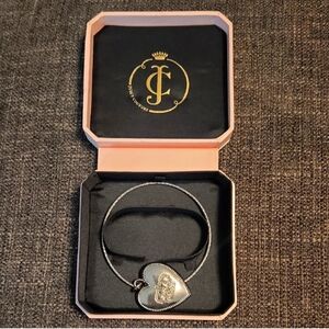 Juicy Couture Silver Heart Charm Necklace
